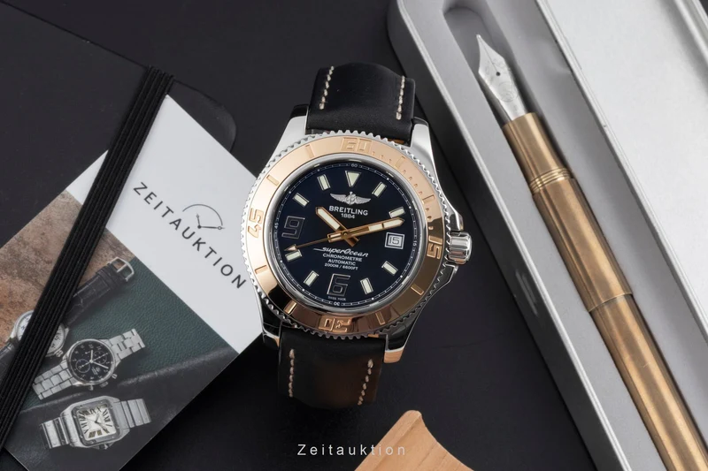 Breitling Superocean steel / gold automatic men's watch C1739112/BA77 LP: 7750EUR [2600816]