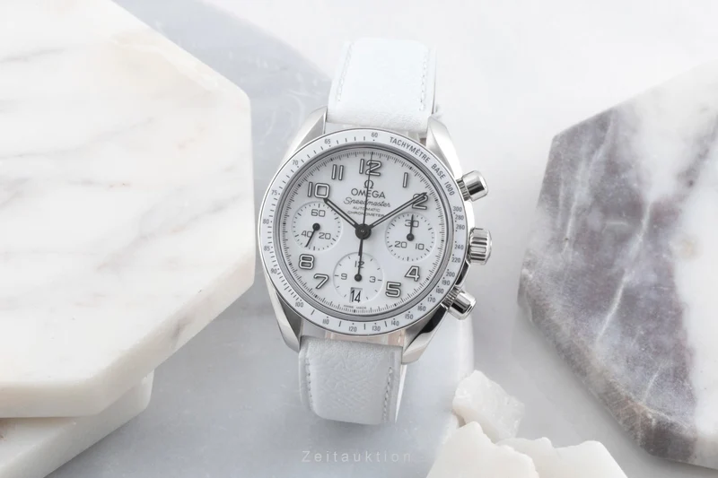Omega Speedmaster Date chronograph steel automatic women's watch 324.33.38.40.04.001 LP: 5700EUR [2600824]