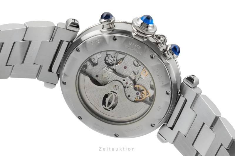 Cartier Pasha chronograph steel automatic men's watch W31030H3 [2600001]