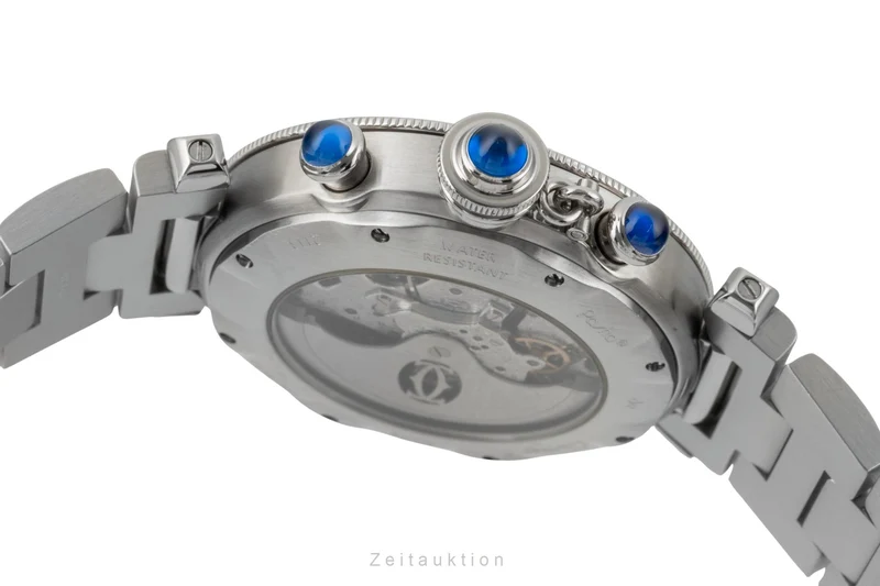 Cartier Pasha chronograph steel automatic men's watch W31030H3 [2600001]