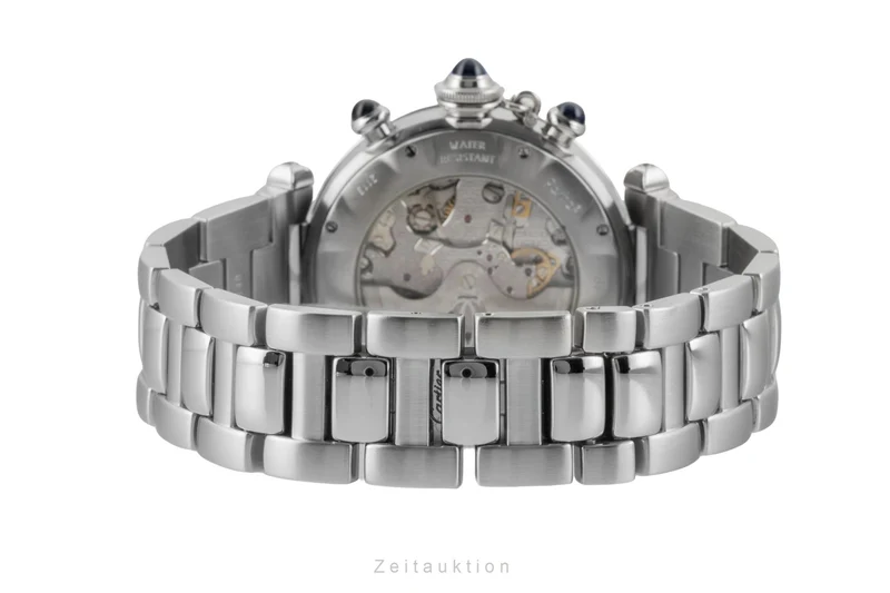 Cartier Pasha chronograph steel automatic men's watch W31030H3 [2600001]