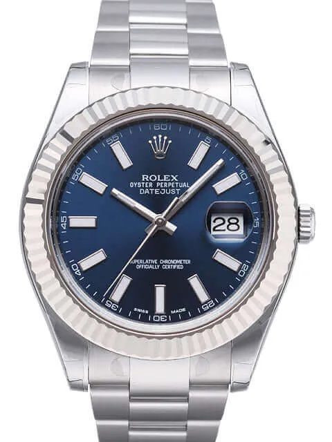 Rolex Datejust II 116334 Blau Index