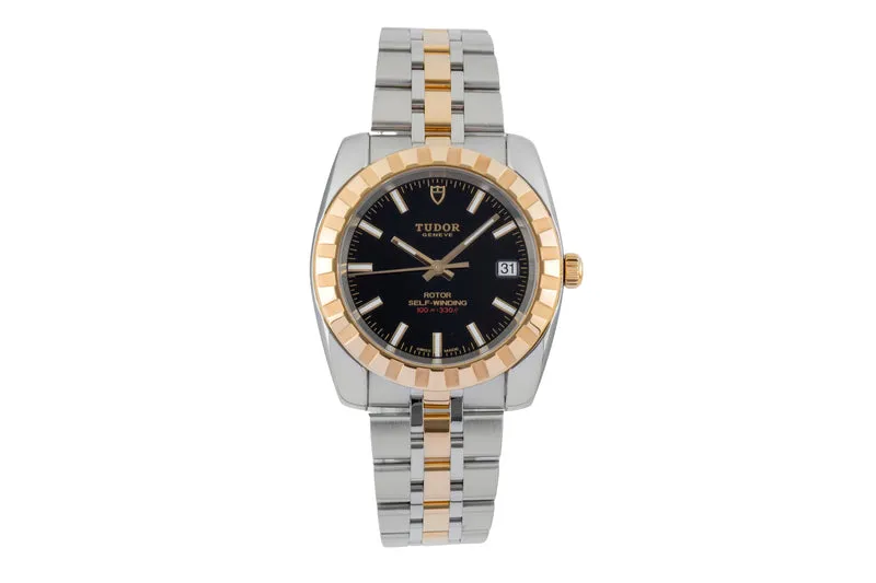 Tudor Classic Date steel / gold automatic men's watch 21013 [2600679]