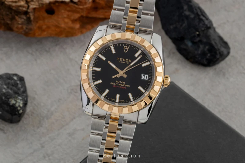 Tudor Classic Date steel / gold automatic men's watch 21013 [2600679]