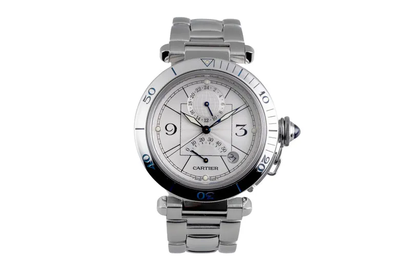 Cartier Pasha steel automatic men's watch W31037H3 [2506421]