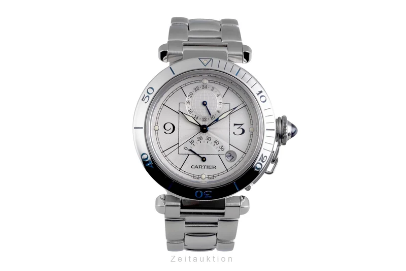 Cartier Pasha steel automatic men's watch W31037H3 [2506421]