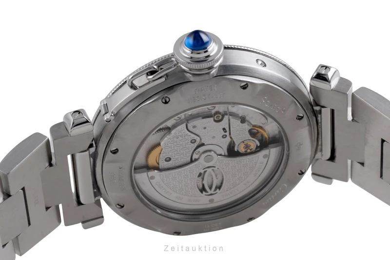 Cartier Pasha steel automatic men's watch W31037H3 [2506421]