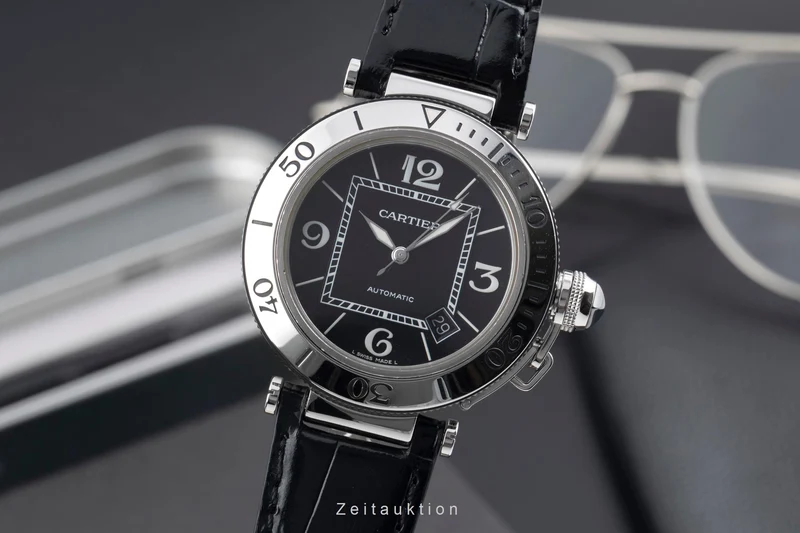 Cartier Pasha Seatimer steel automatic men's watch W31077U2 [2600928]