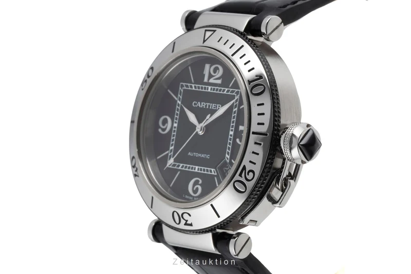 Cartier Pasha Seatimer steel automatic men's watch W31077U2 [2600928]