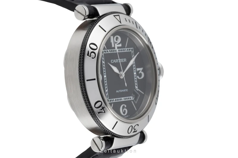 Cartier Pasha Seatimer steel automatic men's watch W31077U2 [2600928]