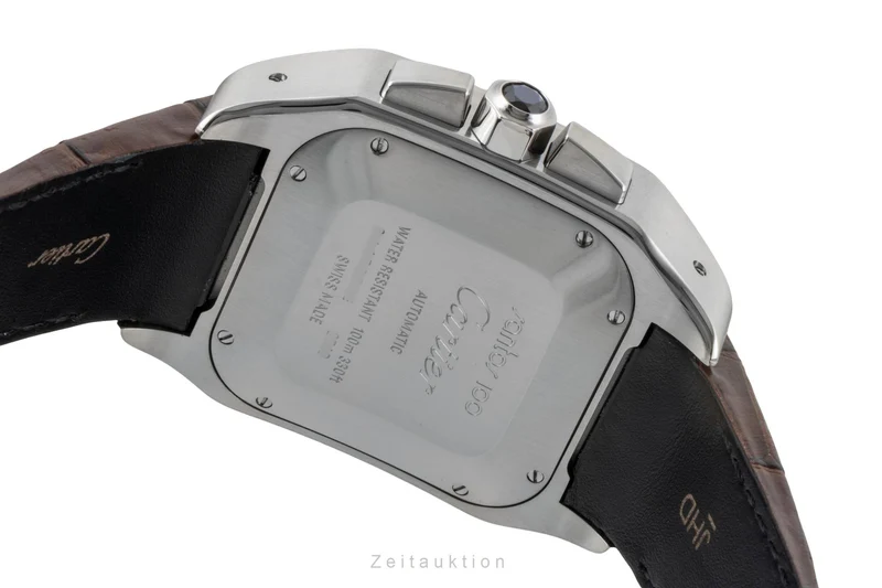 Cartier Santos 100 chronograph steel / gold automatic men's watch W20091X7 [2600828]