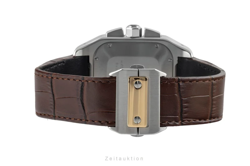 Cartier Santos 100 chronograph steel / gold automatic men's watch W20091X7 [2600828]