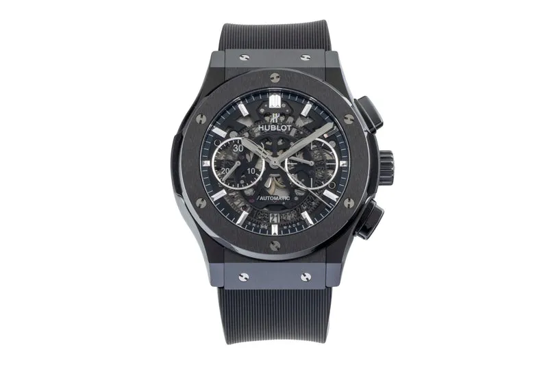 Hublot Classic Fusion chronograph ceramic automatic men's watch 525.CM.0170.RX VP: 18400EUR [2600753]