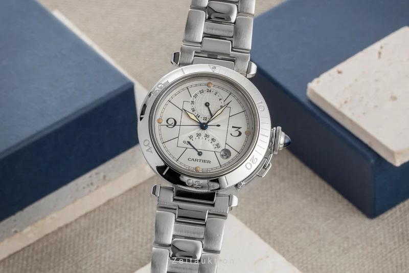 Cartier Pasha steel automatic men's watch W31037H3 [2506810]