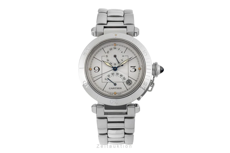 Cartier Pasha steel automatic men's watch W31037H3 [2506810]