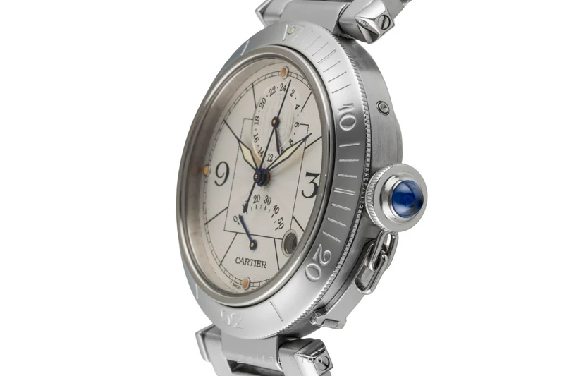 Cartier Pasha steel automatic men's watch W31037H3 [2506810]