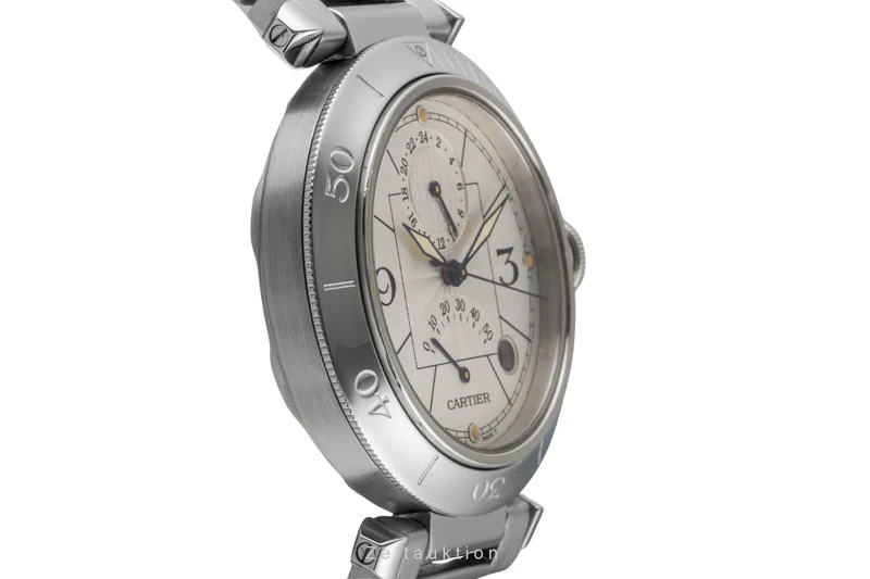 Cartier Pasha steel automatic men's watch W31037H3 [2506810]