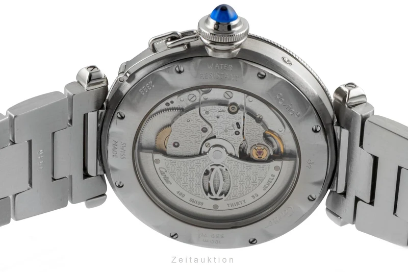 Cartier Pasha steel automatic men's watch W31037H3 [2506810]