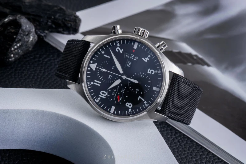 IWC Fliegerchronograph chronograph steel automatic men's watch IW377701 LP: 7800EUR [2600517]