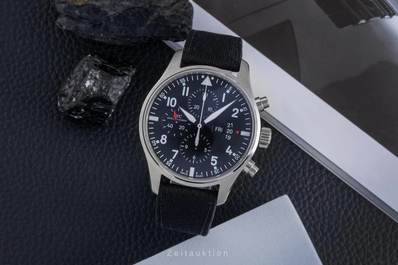 IWC Fliegerchronograph chronograph steel automatic men's watch IW377701 LP: 7800EUR [2600517]