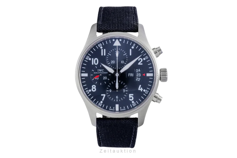 IWC Fliegerchronograph chronograph steel automatic men's watch IW377701 LP: 7800EUR [2600517]