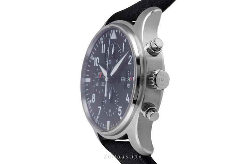 IWC Fliegerchronograph chronograph steel automatic men's watch IW377701 LP: 7800EUR [2600517]