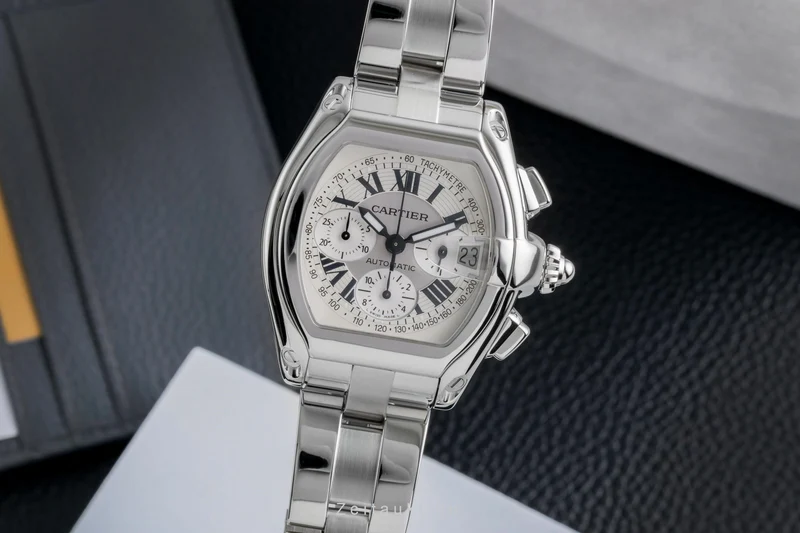 Cartier Roadster chronograph steel automatic men's watch W62006X6 2618 [2507230]