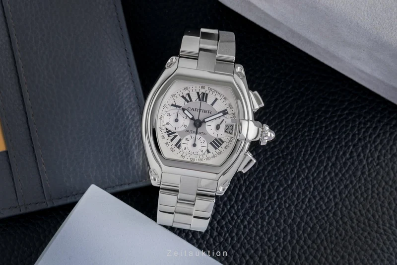 Cartier Roadster chronograph steel automatic men's watch W62006X6 2618 [2507230]