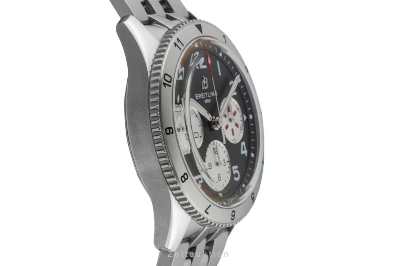 Breitling Avi chronograph steel automatic men's watch A233802A1L1A1 LP: 6200EUR [2600840]