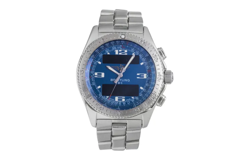 Breitling B1 chronograph steel quartz men's watch A68362 LP: 4550EUR [2600600]