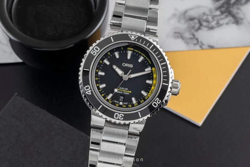 Oris Aquis Date steel automatic men's watch 01 733 7755 4154-Set MB LP: 4100EUR [2600634]