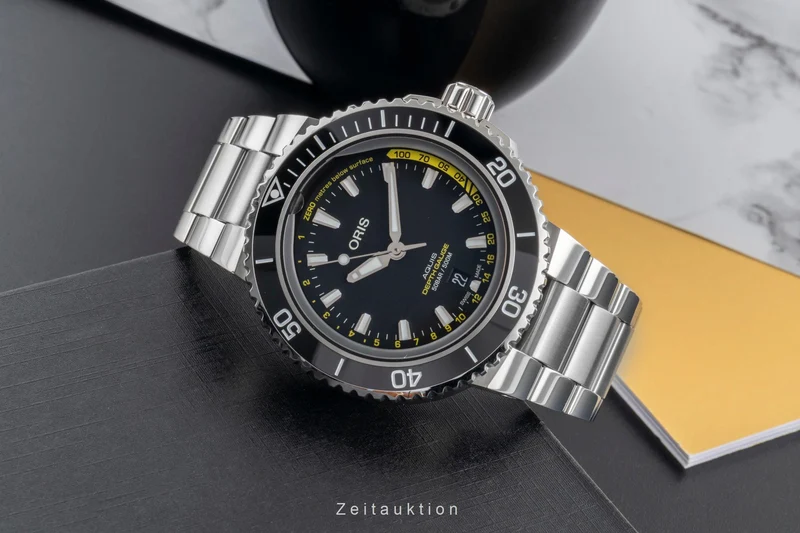 Oris Aquis Date steel automatic men's watch 01 733 7755 4154-Set MB LP: 4100EUR [2600634]