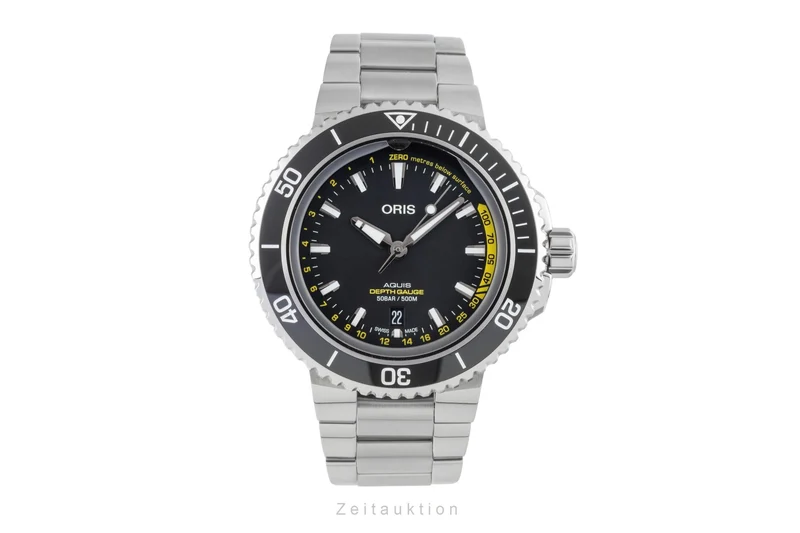 Oris Aquis Date steel automatic men's watch 01 733 7755 4154-Set MB LP: 4100EUR [2600634]
