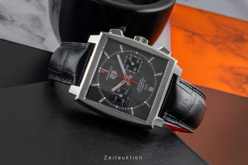 Tag Heuer Monaco chronograph steel automatic men's watch CAW211J.FC6476 LP: 7900EUR Limited [2600542]