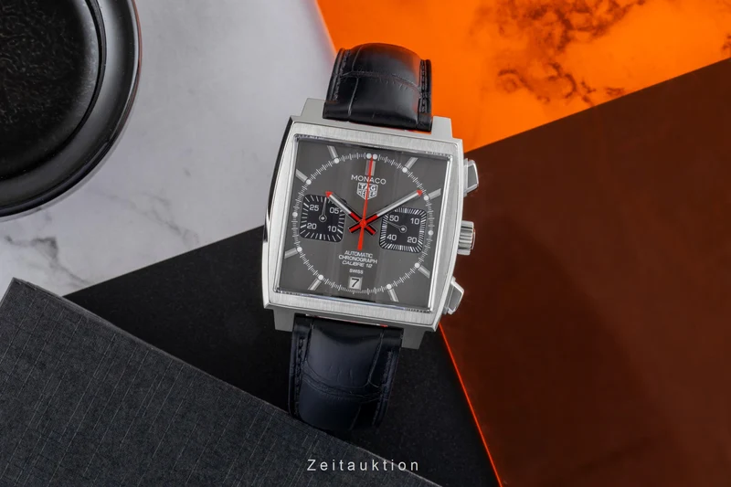 Tag Heuer Monaco chronograph steel automatic men's watch CAW211J.FC6476 LP: 7900EUR Limited [2600542]