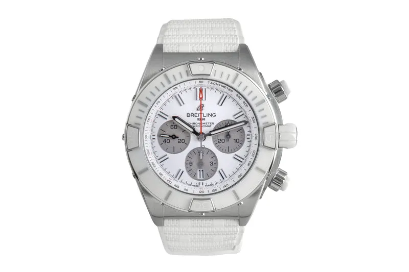 Breitling Chronomat chronograph steel automatic men's watch AB0136A71A1S1 LP: 10000EUR [2600644]
