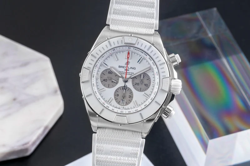 Breitling Chronomat chronograph steel automatic men's watch AB0136A71A1S1 LP: 10000EUR [2600644]