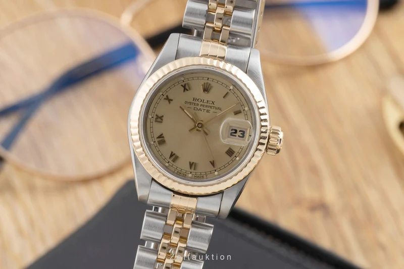 Rolex Lady Date steel / gold automatic women's watch 69173 Vintage [2600467]