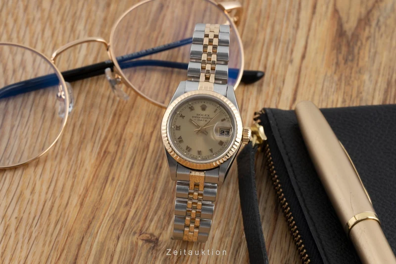 Rolex Lady Date steel / gold automatic women's watch 69173 Vintage [2600467]