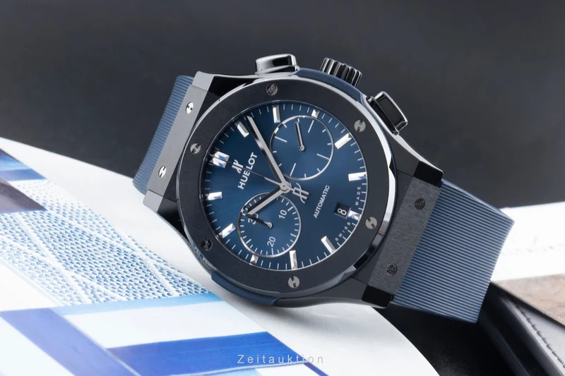Hublot Classic Fusion chronograph ceramic automatic men's watch 521.CM.7170.RX LP: 13200EUR [2600537]