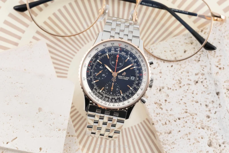 Breitling Navitimer chronograph steel / gold automatic men's watch U13324211B1A1 [2600065]