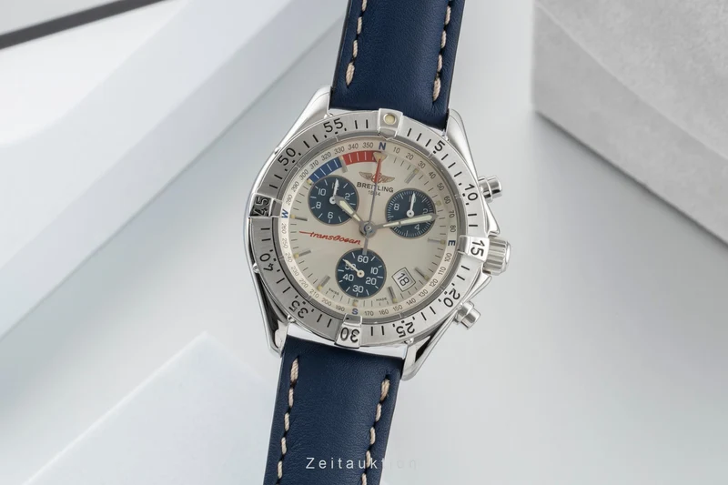 Breitling Transocean chronograph steel quartz men's watch A53040.1 [2600691]
