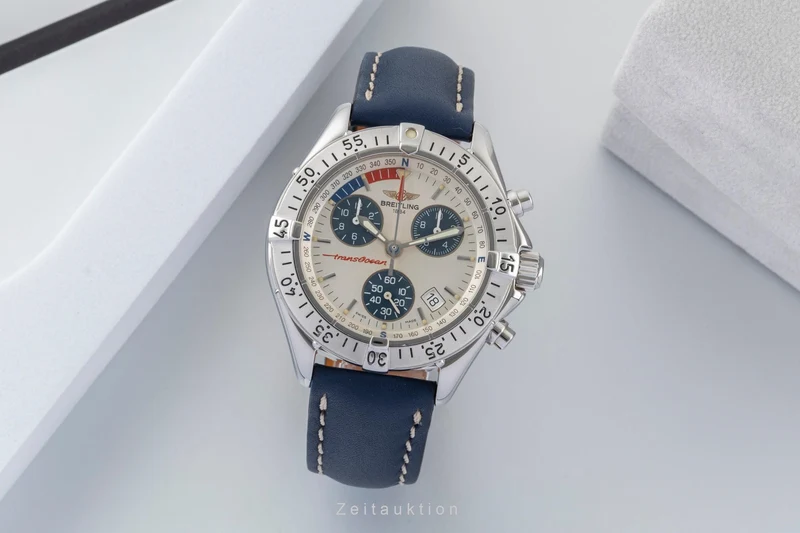 Breitling Transocean chronograph steel quartz men's watch A53040.1 [2600691]