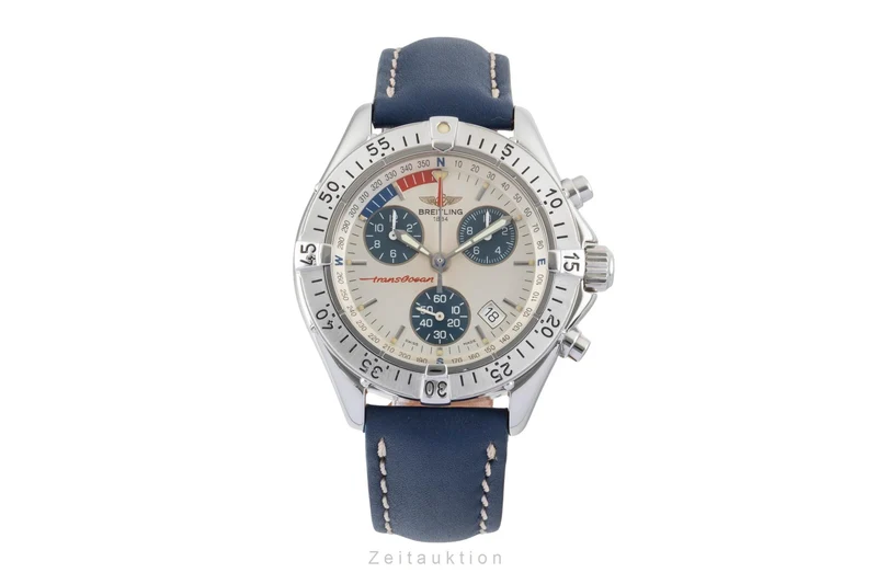 Breitling Transocean chronograph steel quartz men's watch A53040.1 [2600691]