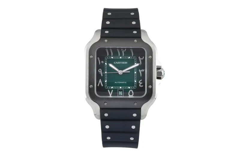 Cartier Santos steel automatic men's watch WSSA0055 [2600804]