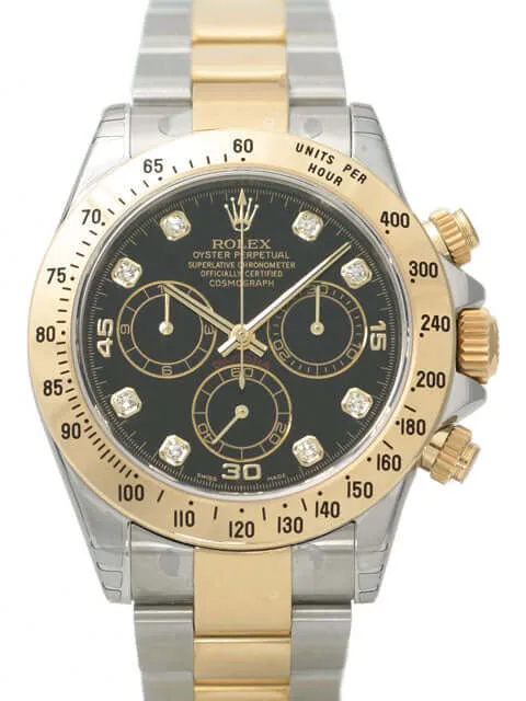 Rolex Daytona Cosmograph 116523 Schwarz Diamant