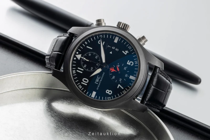 IWC Fliegerchronograph chronograph ceramic / titanium automatic men's watch IW388001 LP: 9900EUR [2600521]