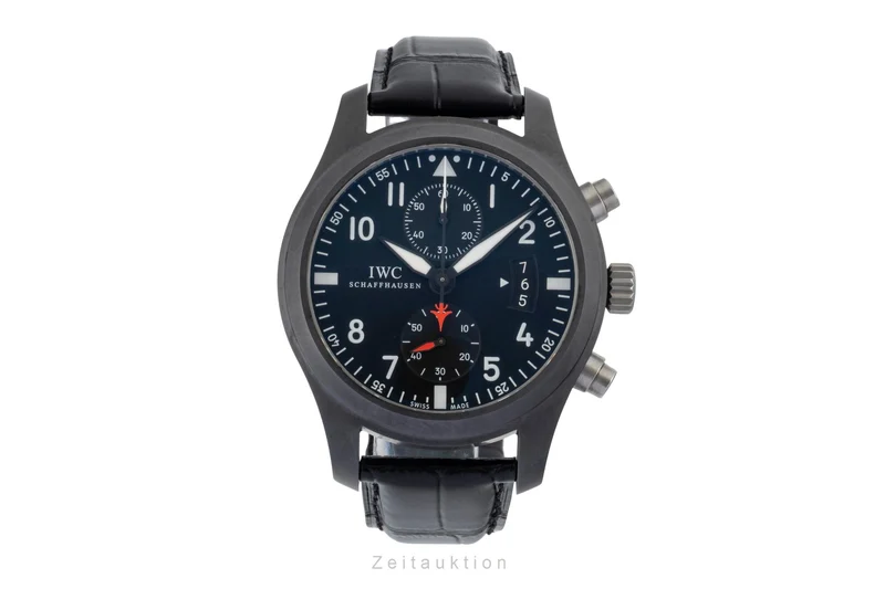 IWC Fliegerchronograph chronograph ceramic / titanium automatic men's watch IW388001 LP: 9900EUR [2600521]