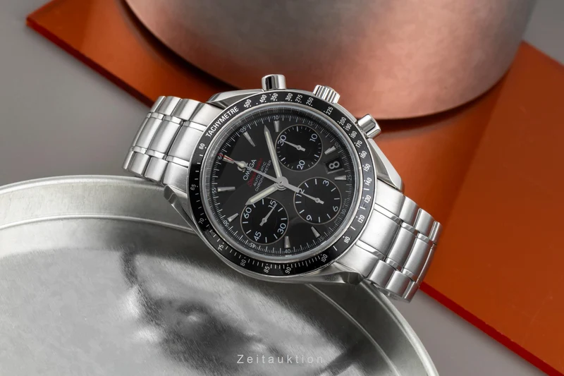Omega Speedmaster chronograph steel automatic men's watch 323.30.40.40.06.001 LP: 6100EUR [2507110]