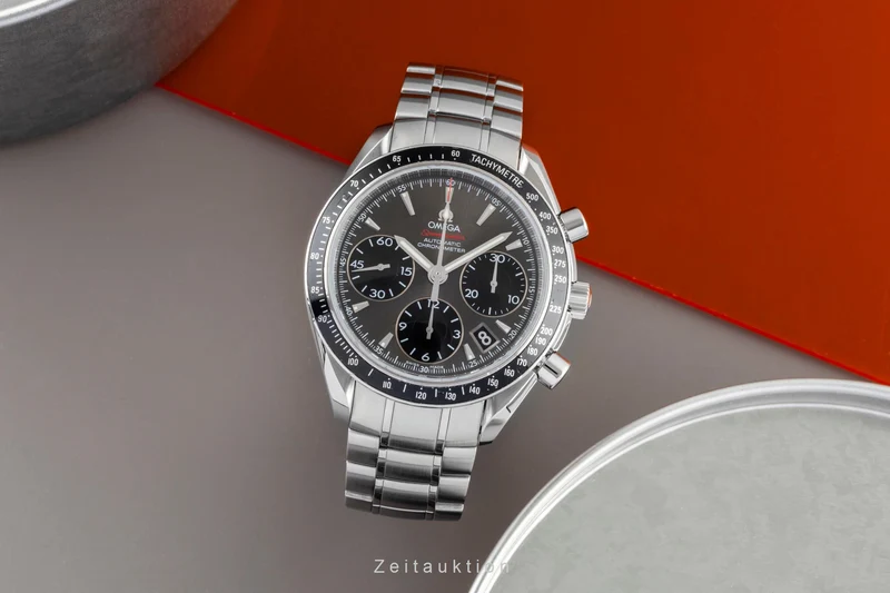 Omega Speedmaster chronograph steel automatic men's watch 323.30.40.40.06.001 LP: 6100EUR [2507110]